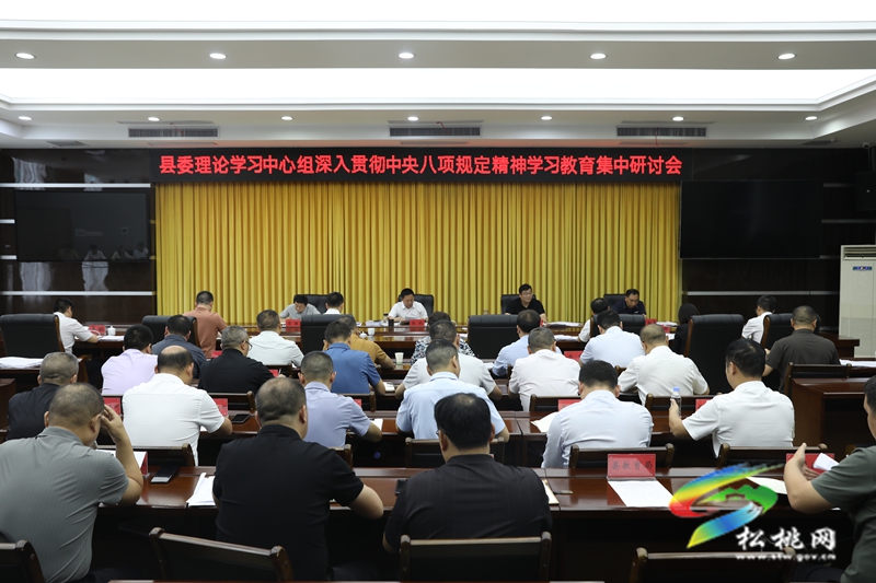 縣委理論學習中心組深入貫徹中央八項規定精神學習教育集中研討會舉行